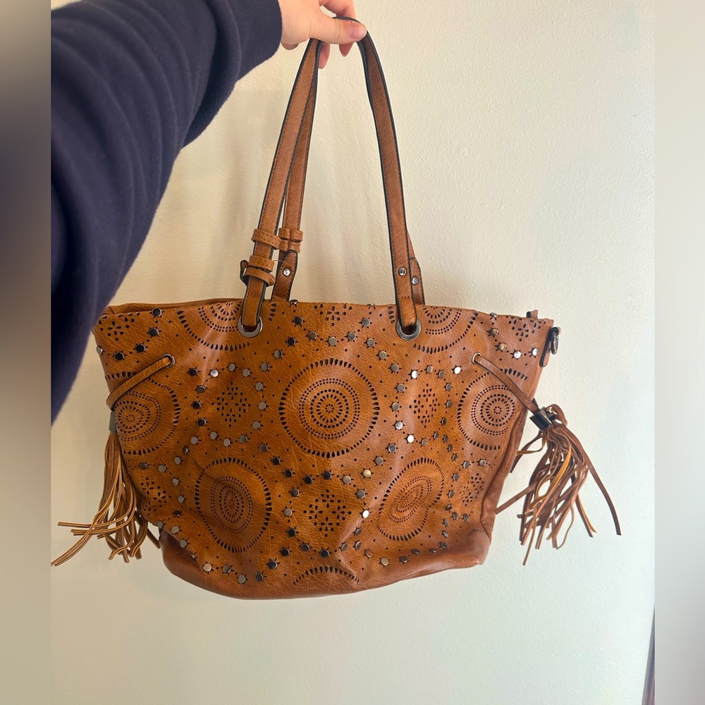 Brown Leather Tote Bag
